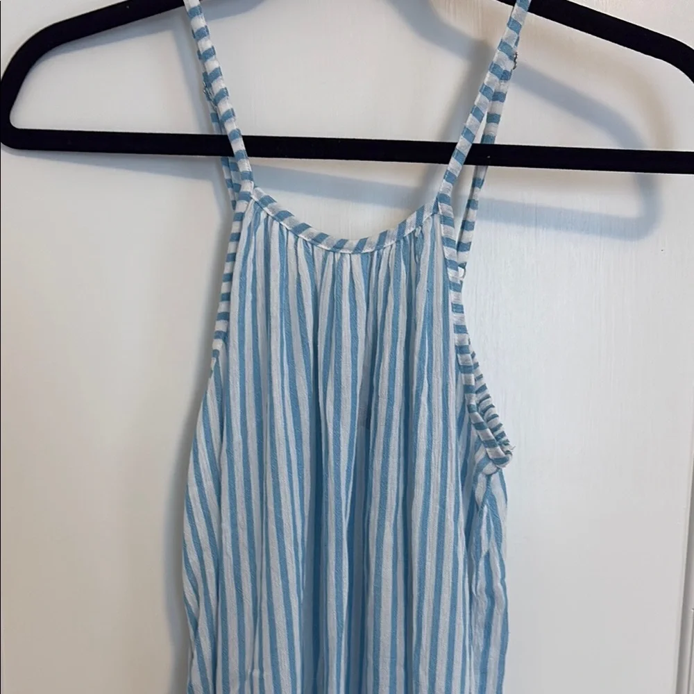 Raviya Blue and White Striped Cover-up Dress